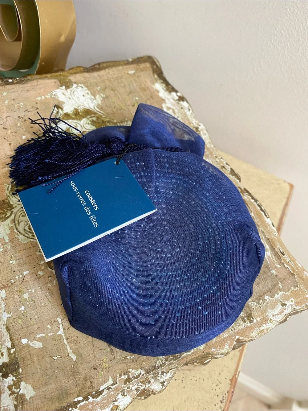 FREE NWT PIER 1 Beaded Coasters High